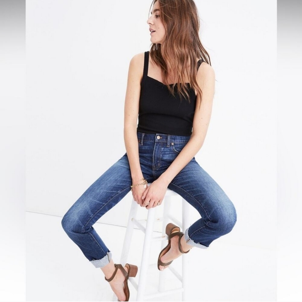 Madewell The Slim Boyjean Ankle Minimalist Boho Blue Jean Size 24